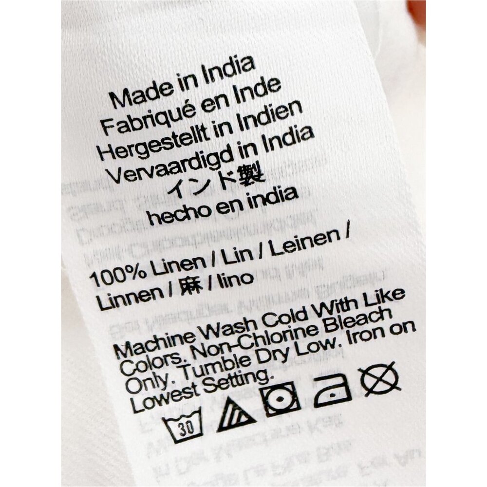 BAIRD MCNUTT Irish linen for J. Crew Capitaine shirt White XS - Picture 5 of 7